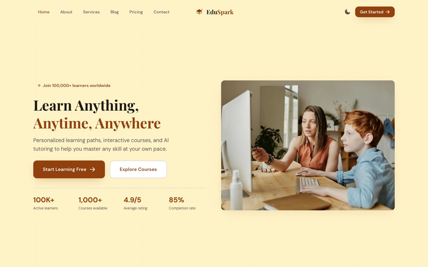 EduSpark template preview