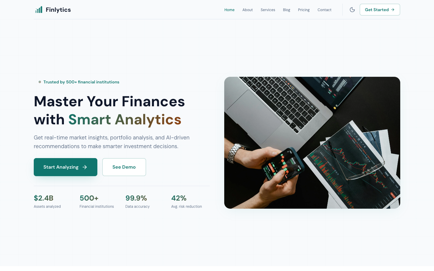 Finlytics template preview