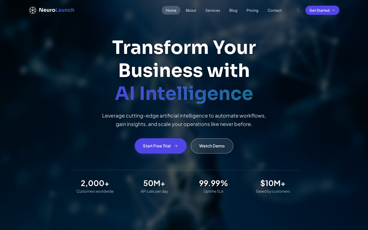 NeuroLaunch template preview