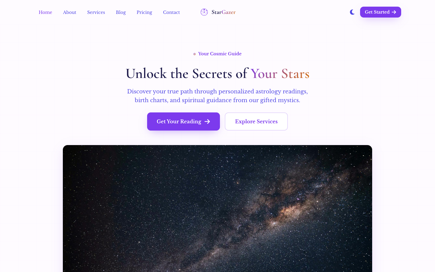 Stargazer template preview