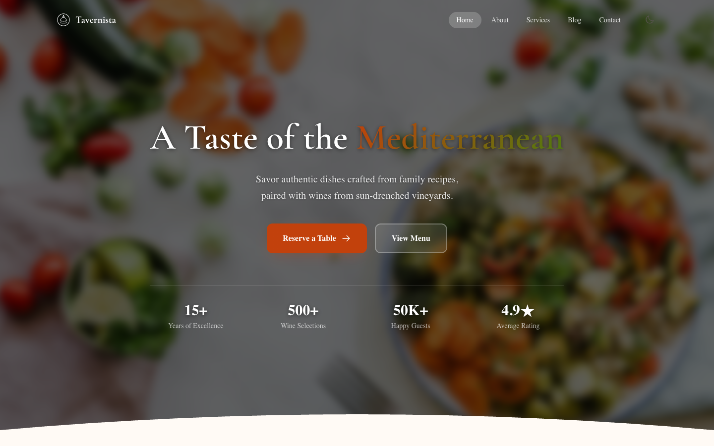 Tavernista template preview